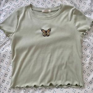 Butterfly crop top